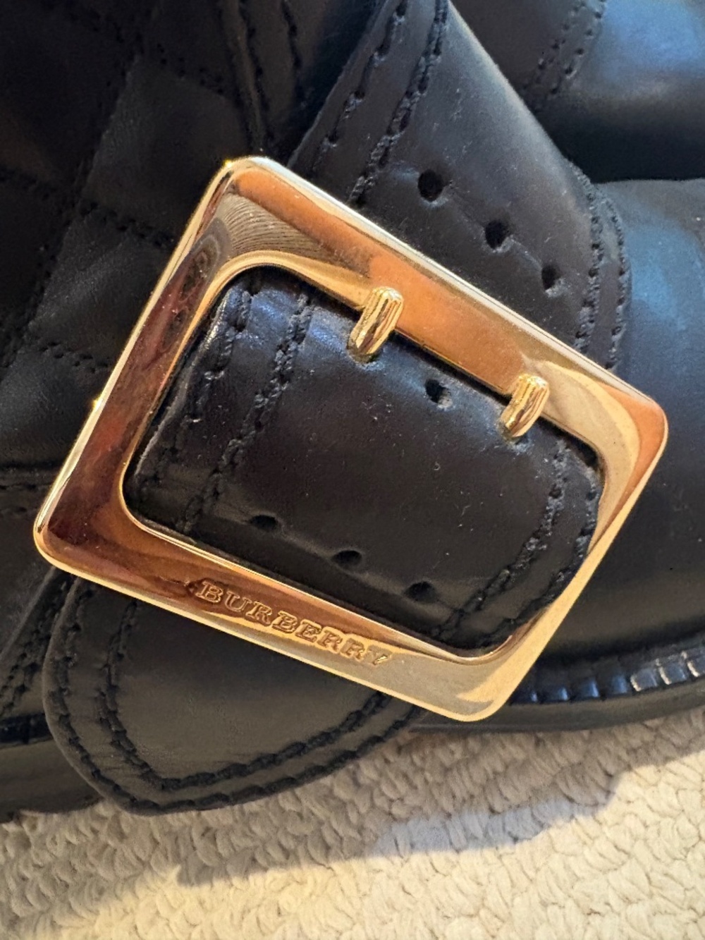 Quilted Burberry Boots - Picture 4 of 4